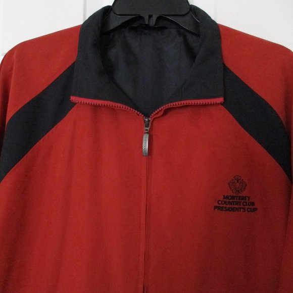 Monterey Club Mens L/S Monterey C.C. Pres. Cup Full Zip Golf Windbreaker - Large - Picture 3 of 4
